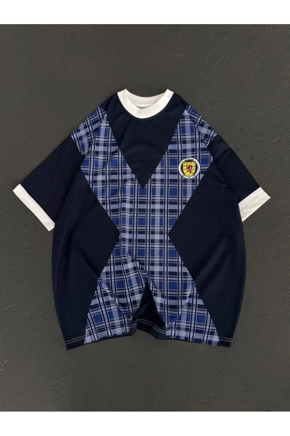 ERKEK Bisiklet Yaka Baskılı Kısa kol Oversize T-Shirt - Siyah