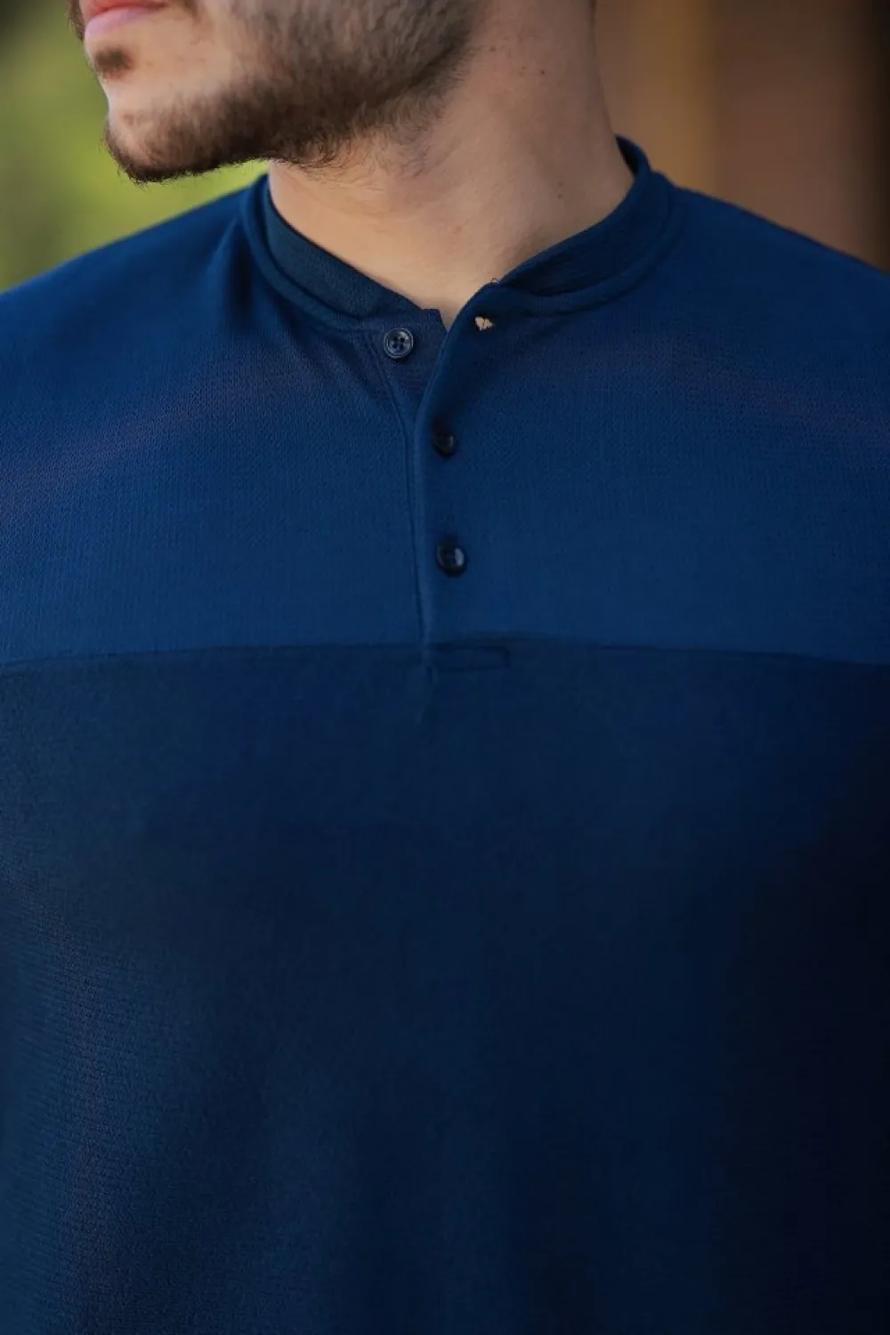 Erkek Hakim Yakalı Kısa Kollu Pamuklu T-shirt
