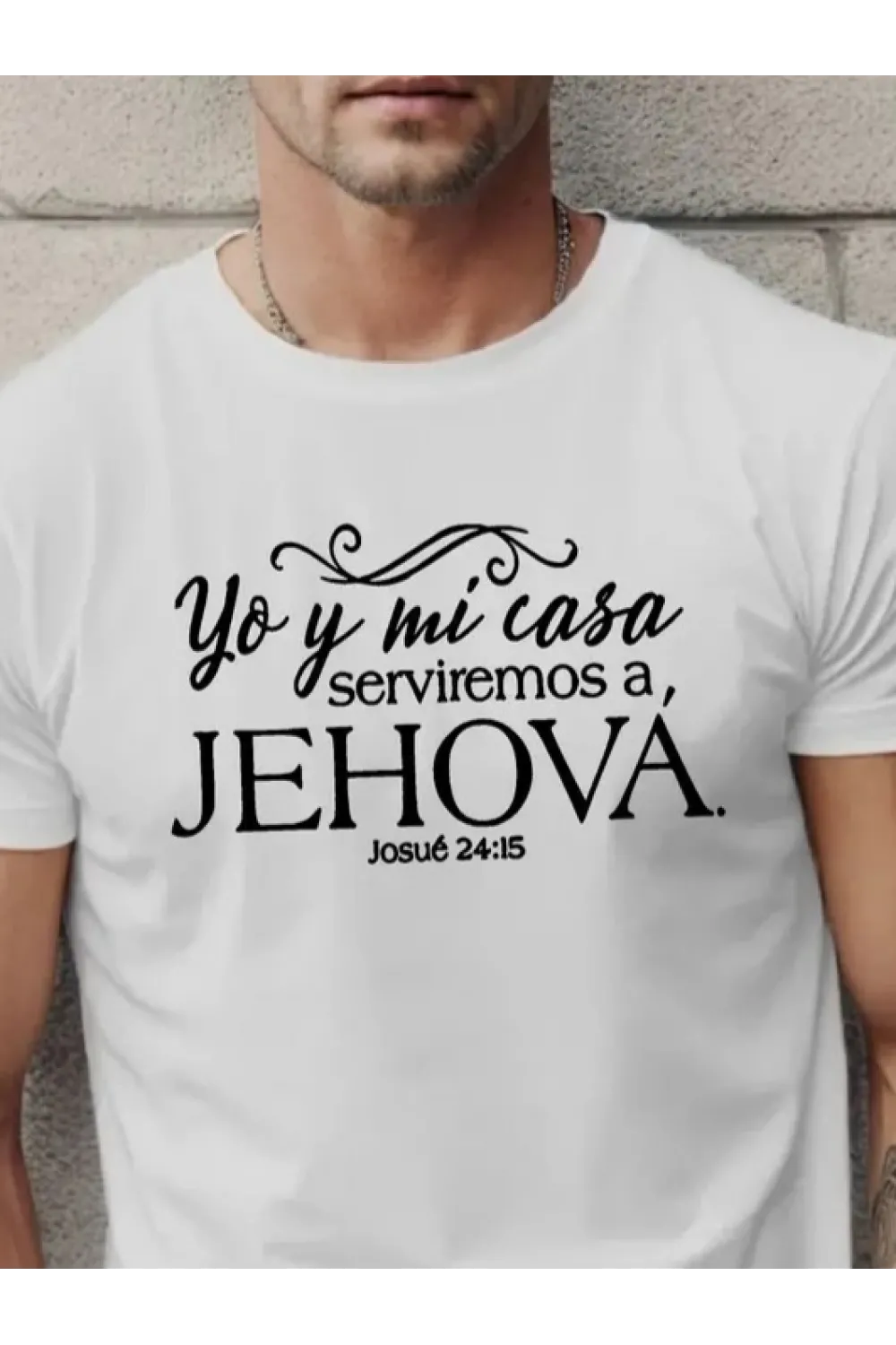 Erkek Jehova Baskılı Süprem T-shirt