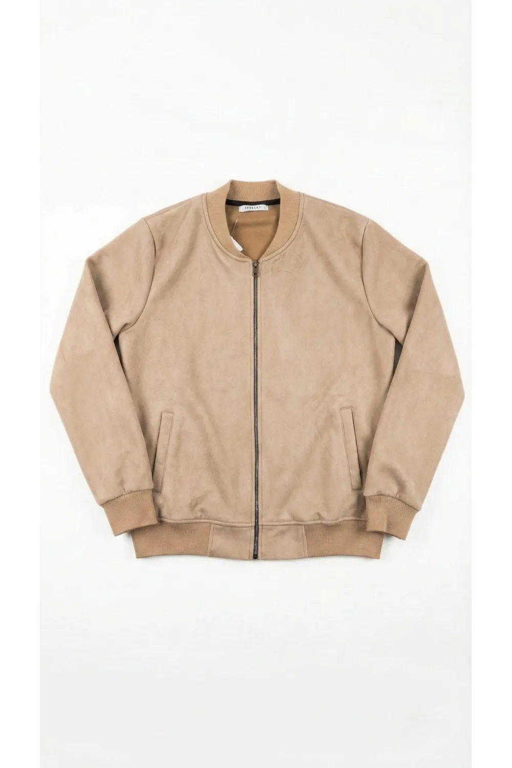 Erkek Scuba Süet Kumaş Bomber Hırka