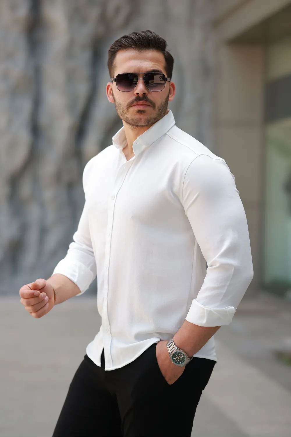 Erkek Uzun Kollu Gömlek