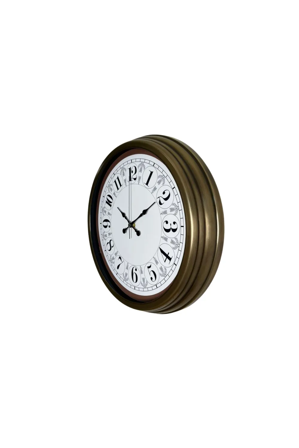 Eskitme Motifli 40 Cm Metal Duvar Saati
