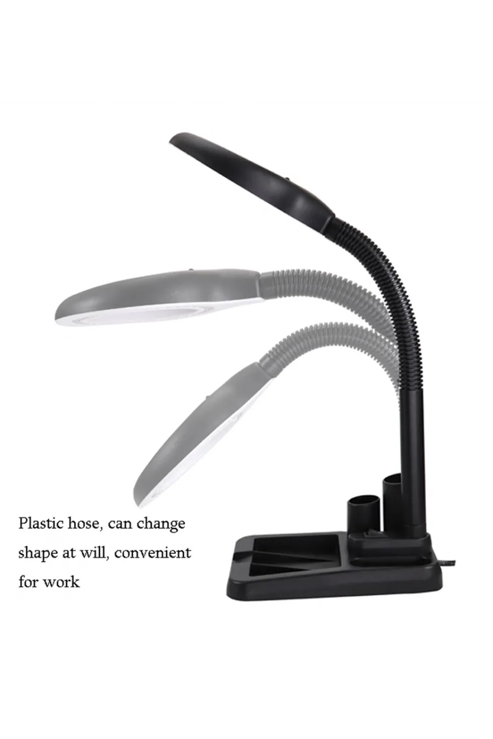 Esnek 5x /10x,40 Led Işıklı Büyüteç ,lamba  Büyüteç Okuma, Çalışma Lehim Masa Lambası A808