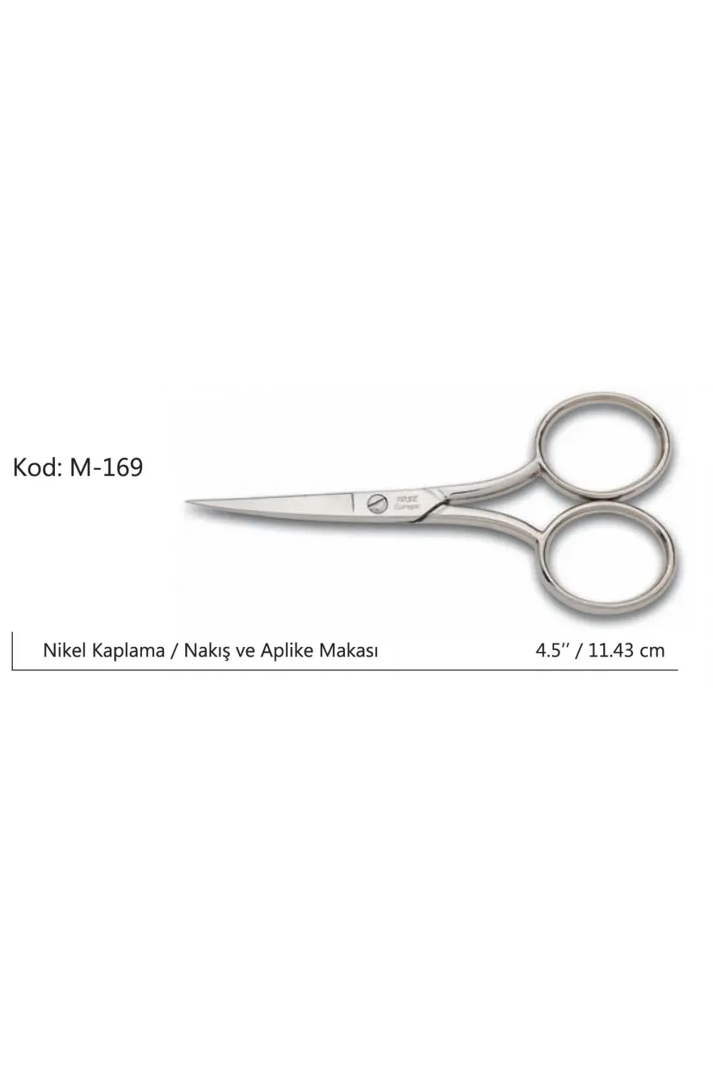 Europe Az Kalın Nakış Makası Süper Kalite No:4,5 11,43 Cm