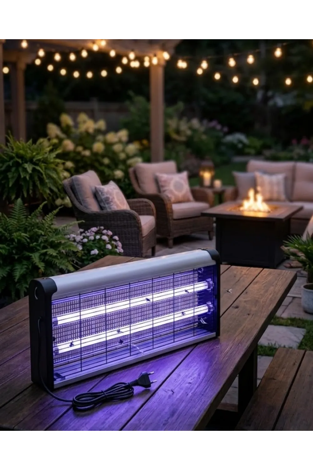 Ev Balkon Mutfak İçin Elektrikli Sinek Savar 10w Uv Işıklı Lamba