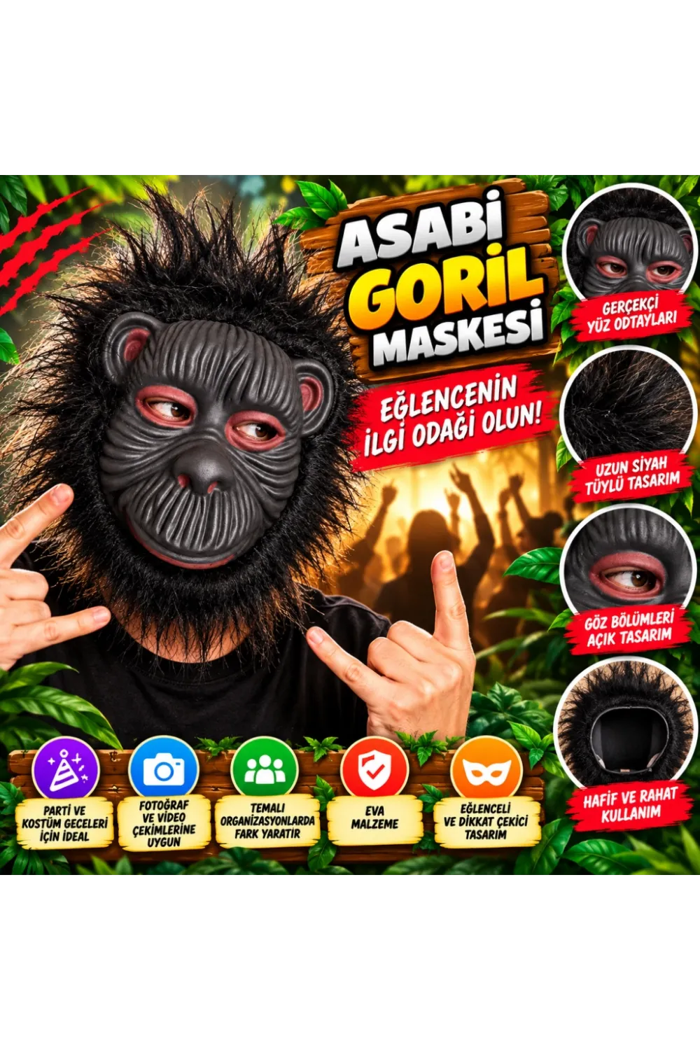 Eva Goril Maskesi – Asabi Goril