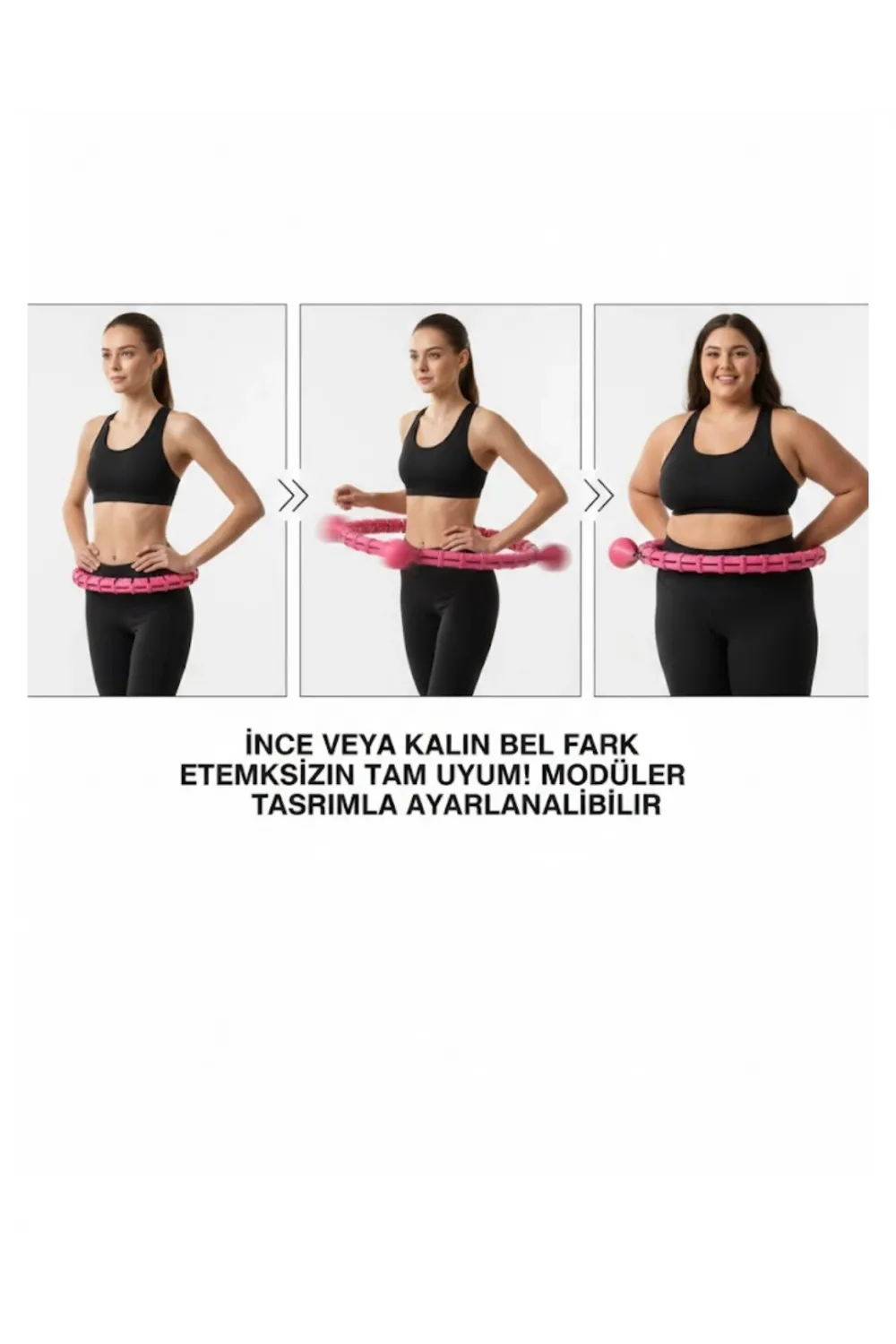 Evde Spor İçin Akıllı Hula Hoop Çemberi Bel İnceltici Mor