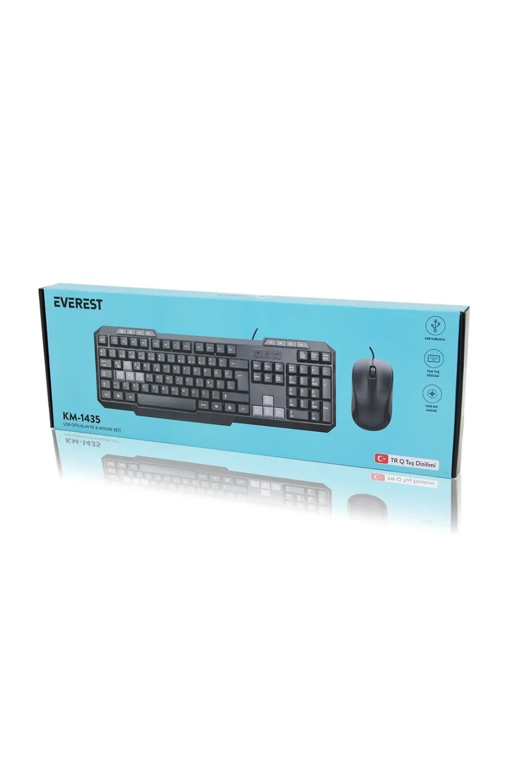 Usb Kablolu Klavye Ve Mouse Set Q Klavye 1200dpı Mouse IEG1VX8