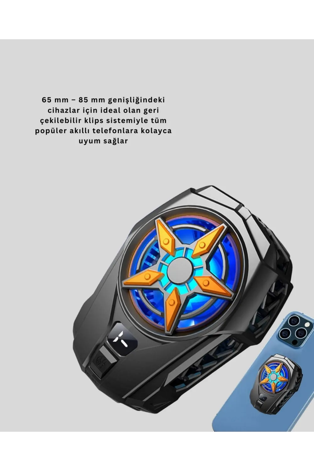 Evrensel Uyumlu Type-c Şarjlı Cep Telefonu Radyatörü