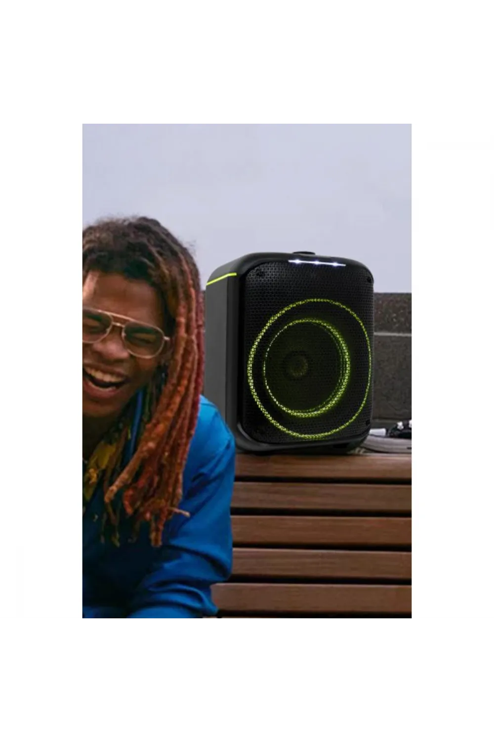 F39 25w Sürücülü Rgb Işıklı 2 Adet Mikrofonlu Bluetooth 5.3 Kablosuz Hoparlör – Siyah