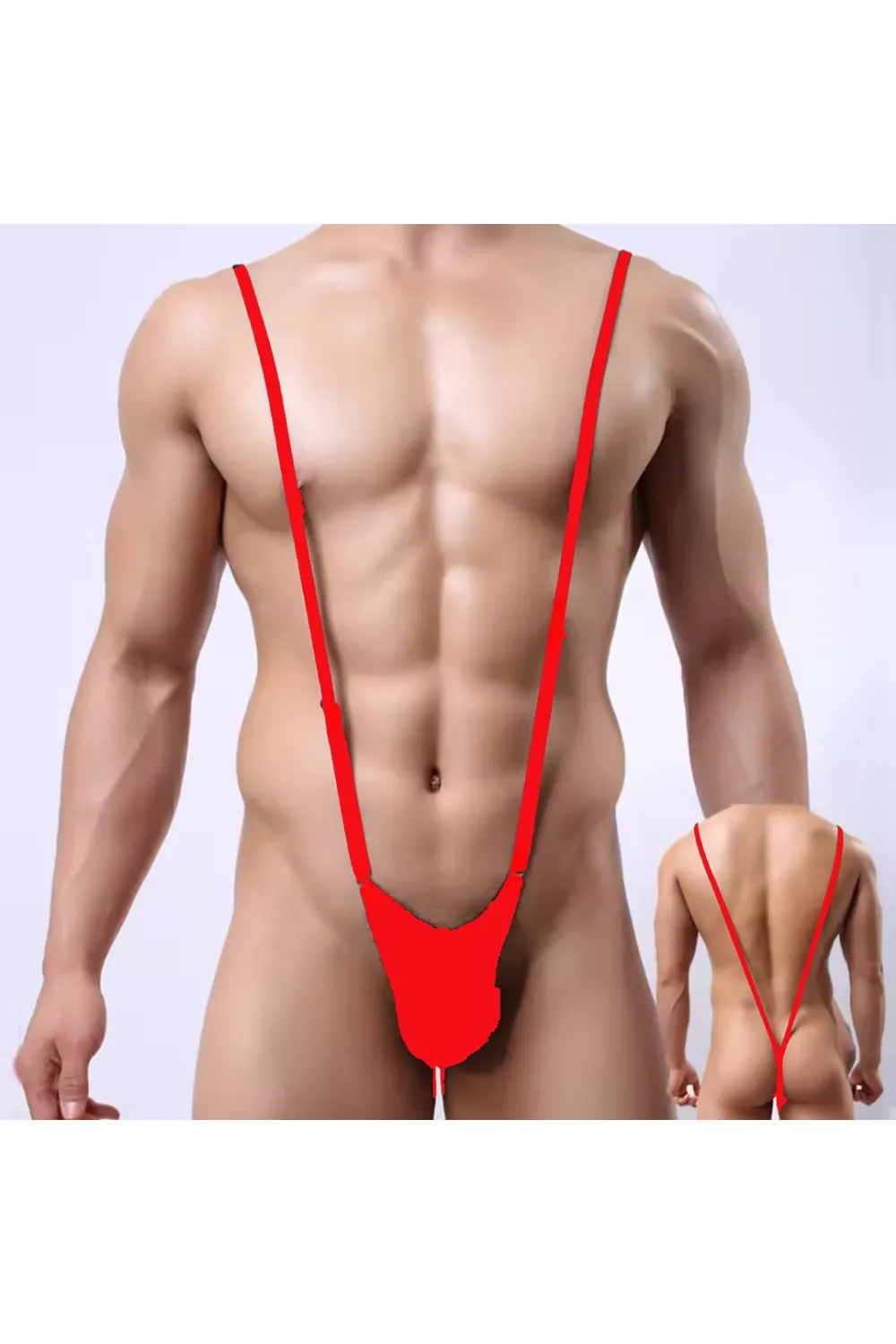 Fantezi  Lastikli Kırmızı Erkek String - Tanga TG274615