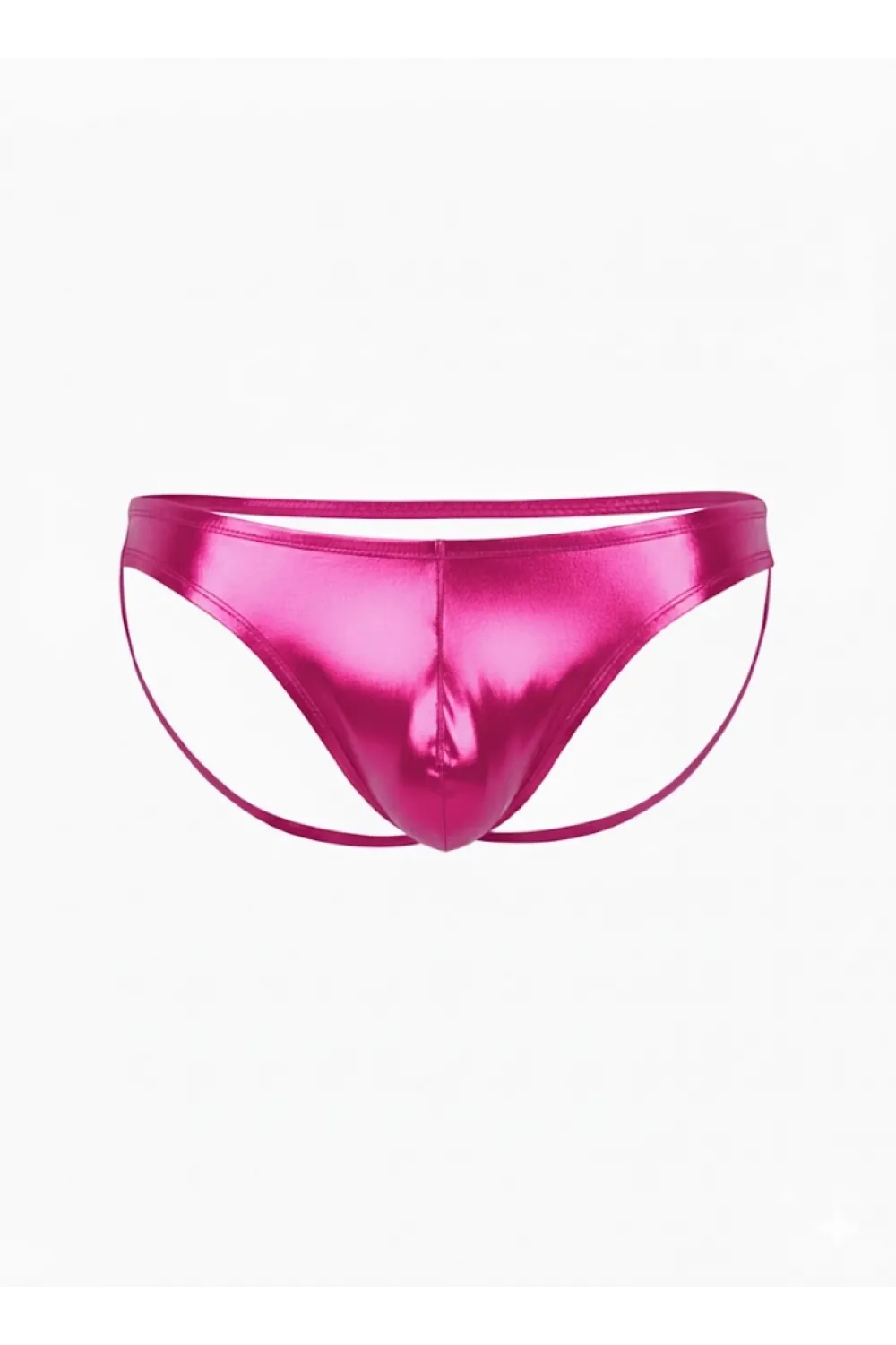 Fantezi Pembe Arkası Açık Seksi Parlak Erkek Külot IEG4623