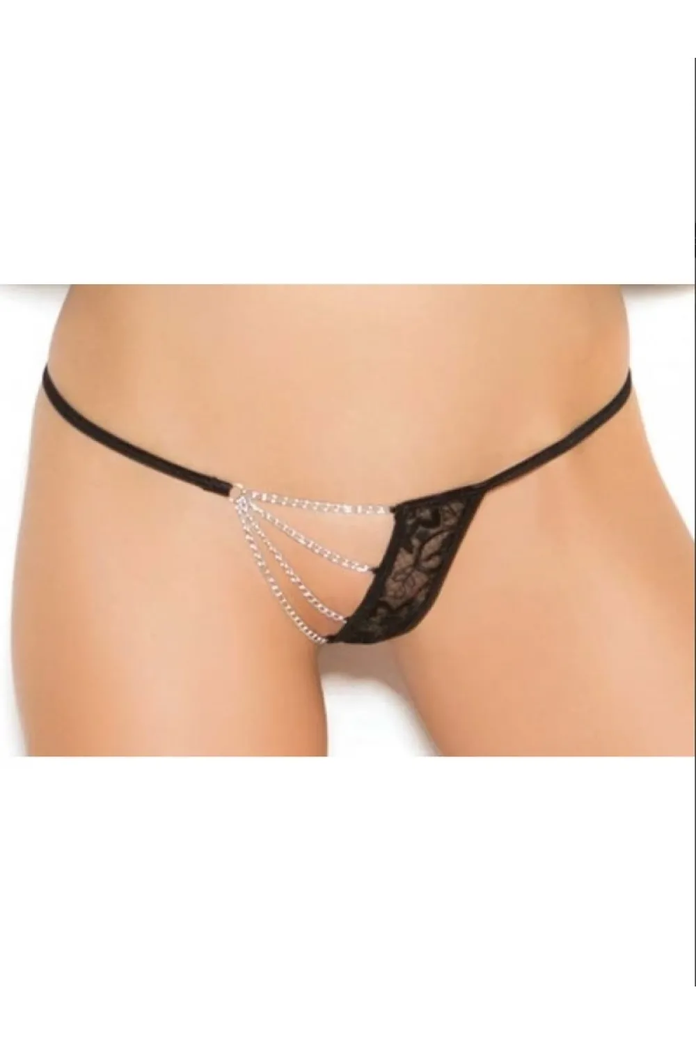 Fantezi Zincirli Dantelli String-Tanga TG271294