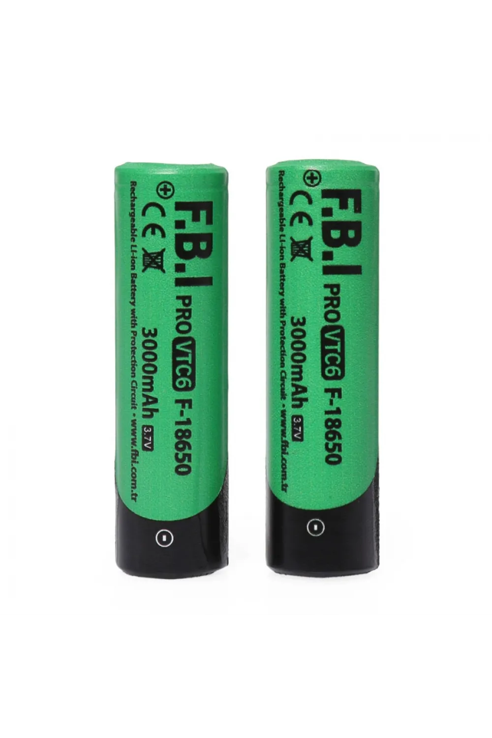 F.B.I VTC6 18650 3.7V 3000mAh 30A Li-ion Şarjlı Pil + Pil Taşıma Kutusu 2li SET
