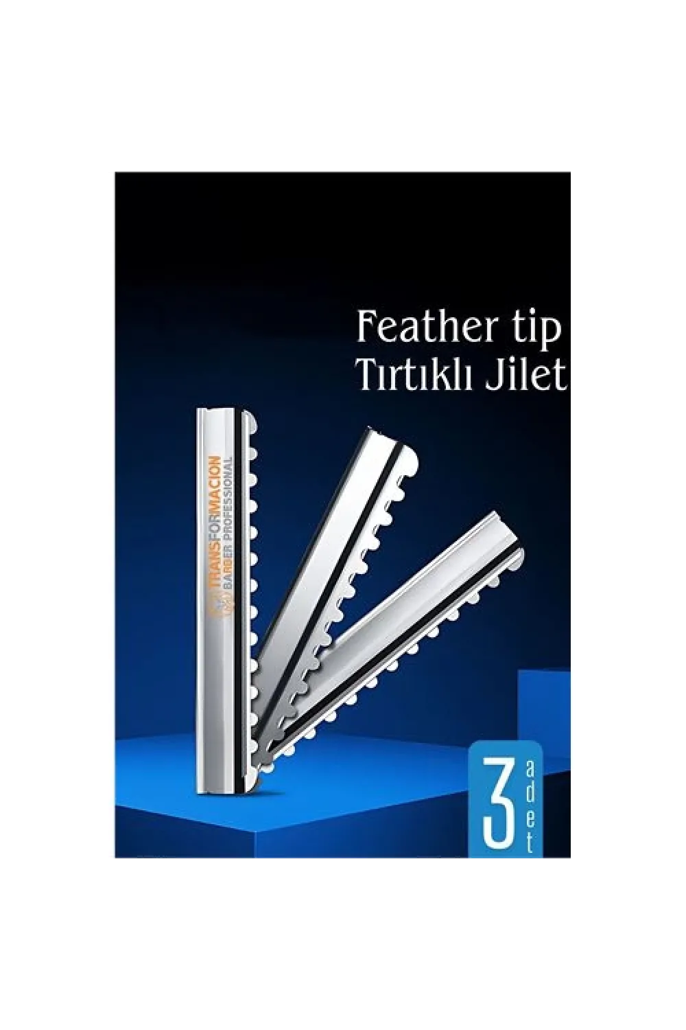 Feather Tip Tırtıklı Ustura Jileti 3 Adet 722120