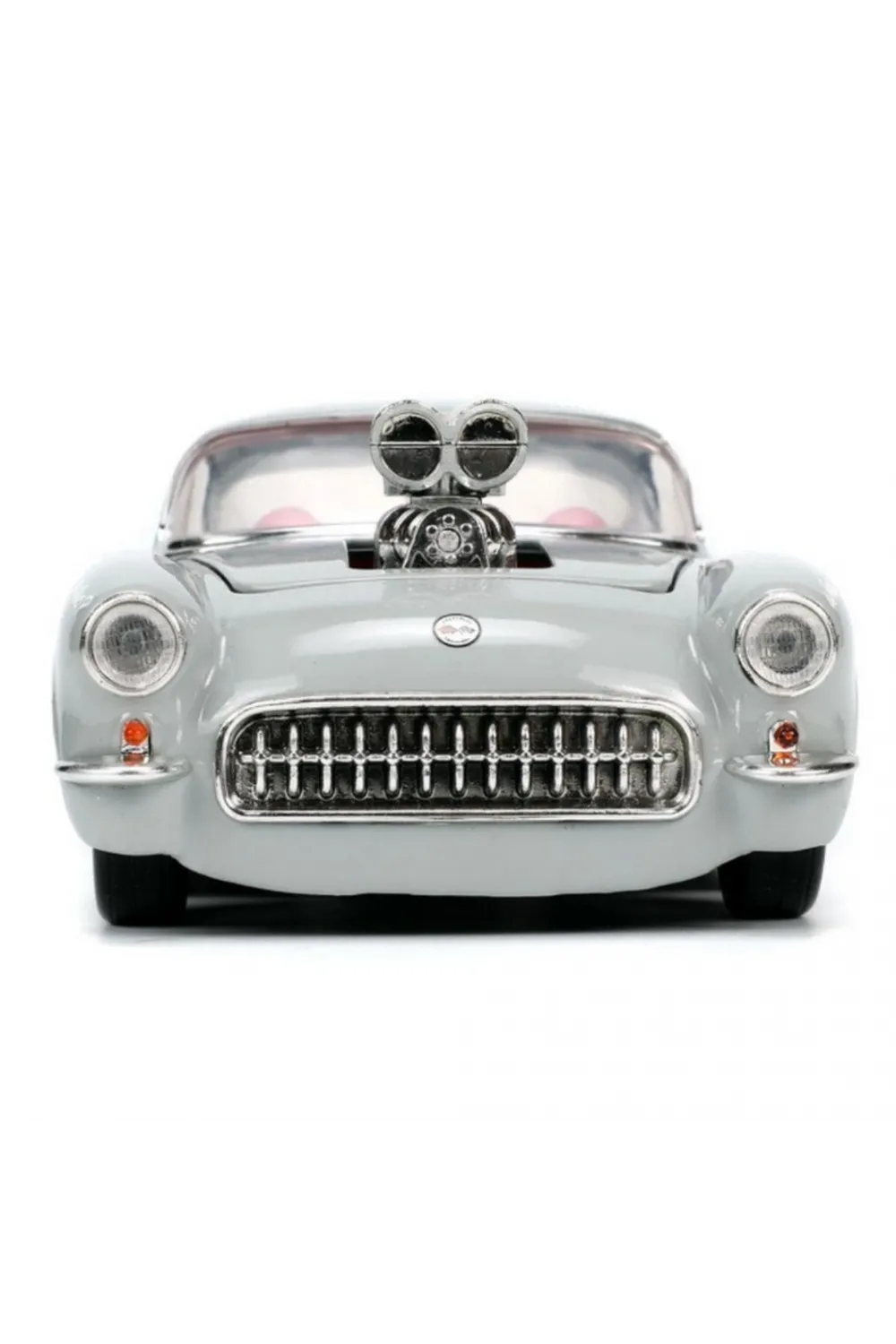 Figürü ve 1957 Chevrolet Corvette Model Aracı