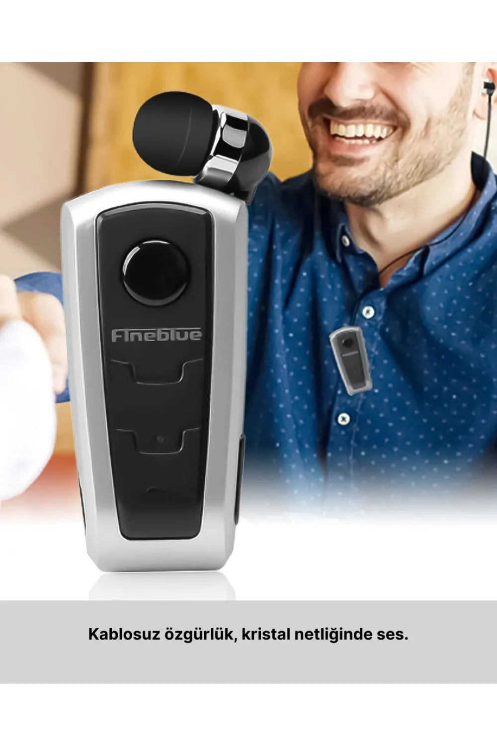 Fineblue F910 Bluetooth Kulaklık Gürültü Azaltma Titreşimli Tasarım