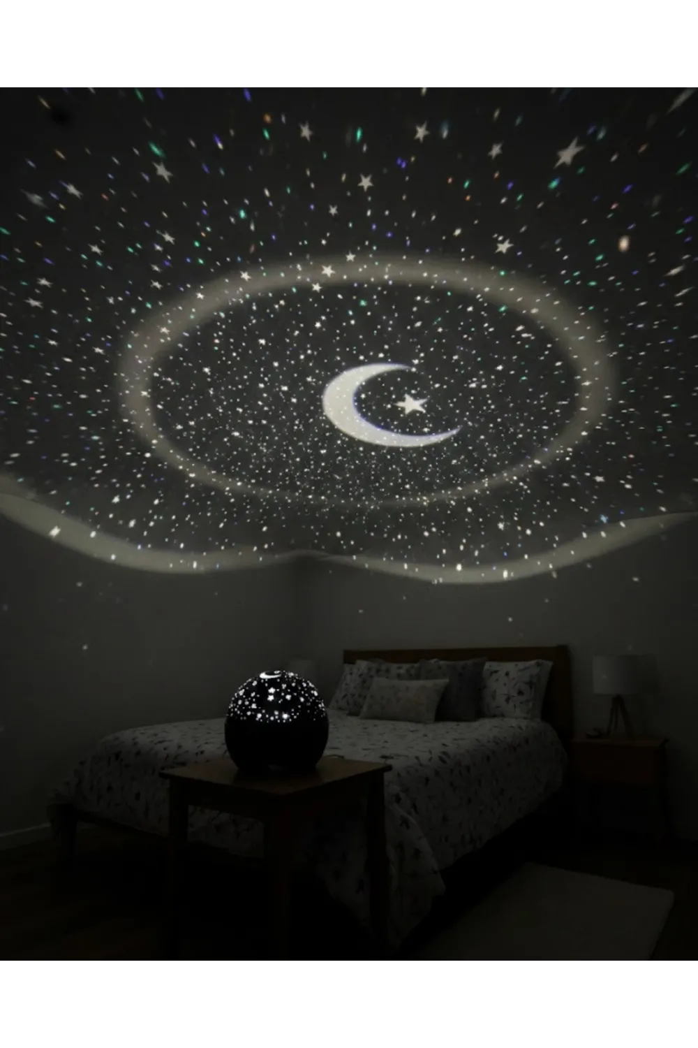Fişli Yıldız Projektör Gece Lambası Müzikli