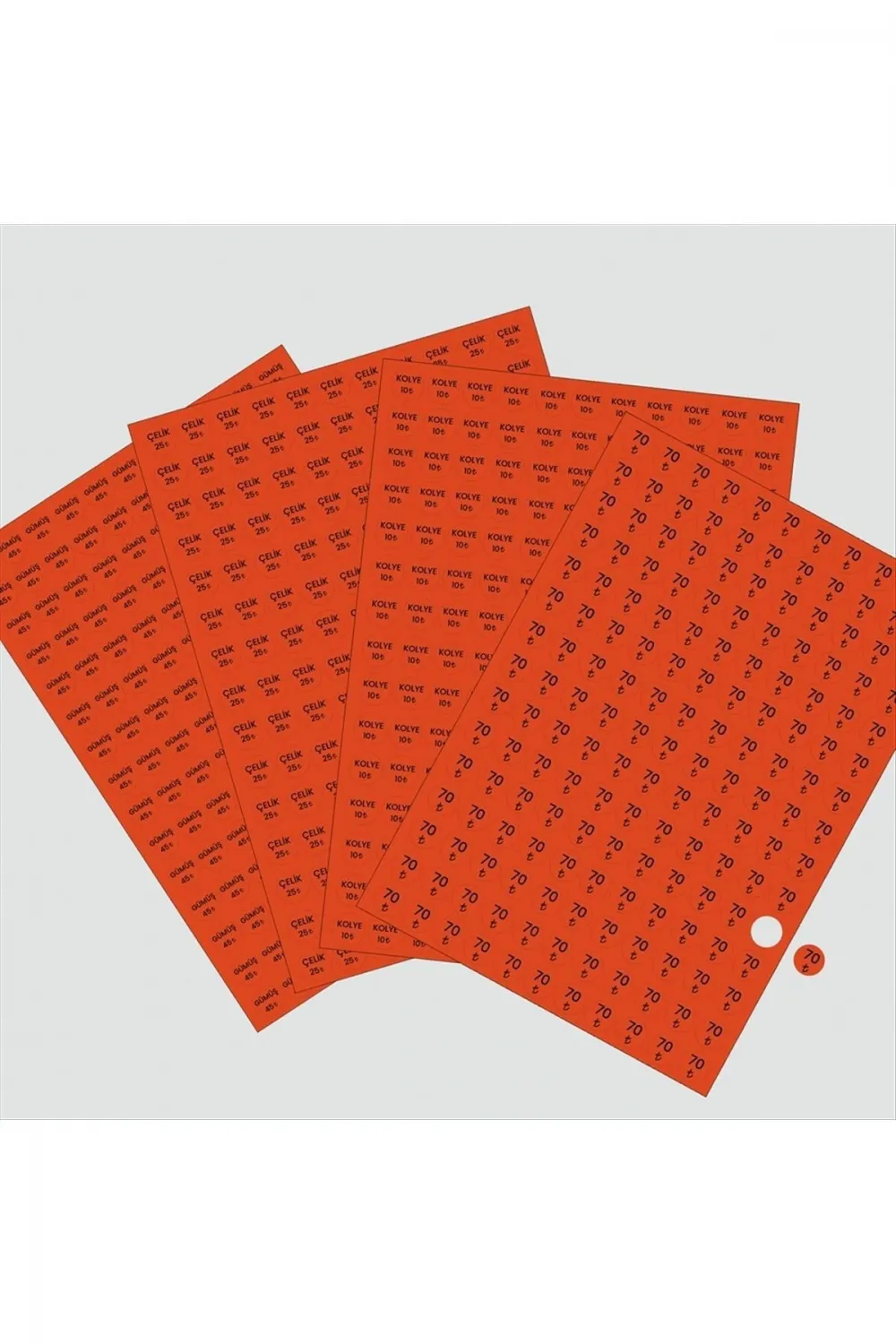 Fiyat Etiketi 165 Adet 15 mm