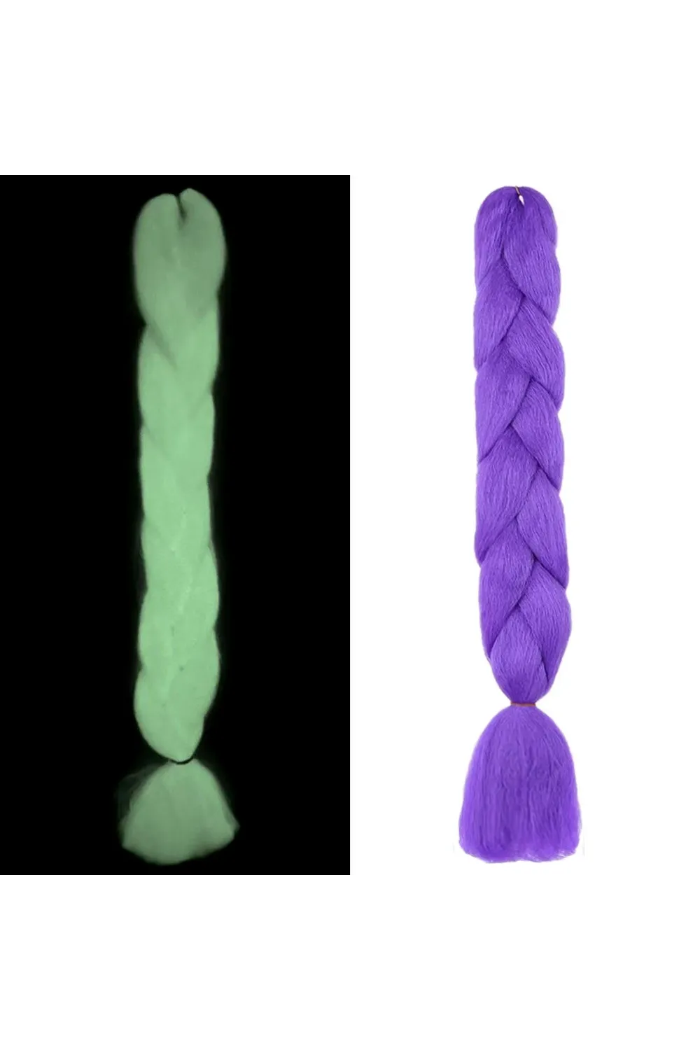 Fosforlu Neon Örgülük Saç Esperer 100 Gr. - Mor