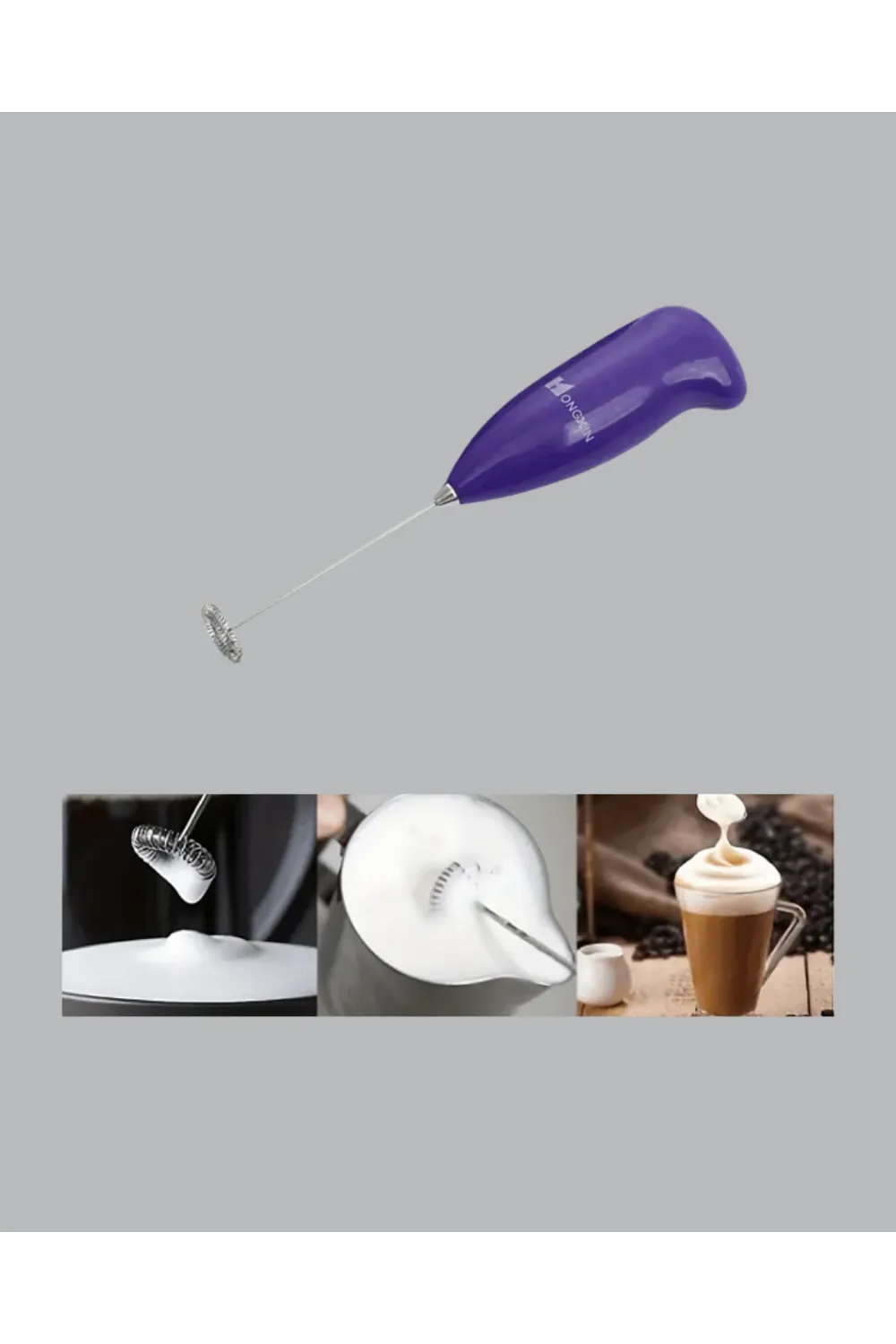 Frappe Ve Cappuccino Maker – Taşınabilir Pilli Köpürtücü Mikser