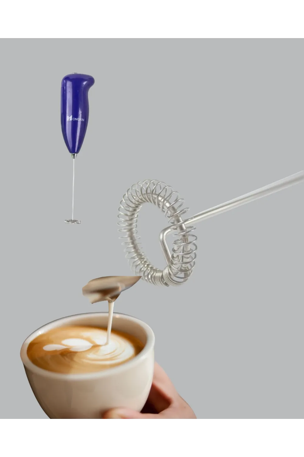 Frappe Ve Cappuccino Maker – Taşınabilir Pilli Köpürtücü Mikser