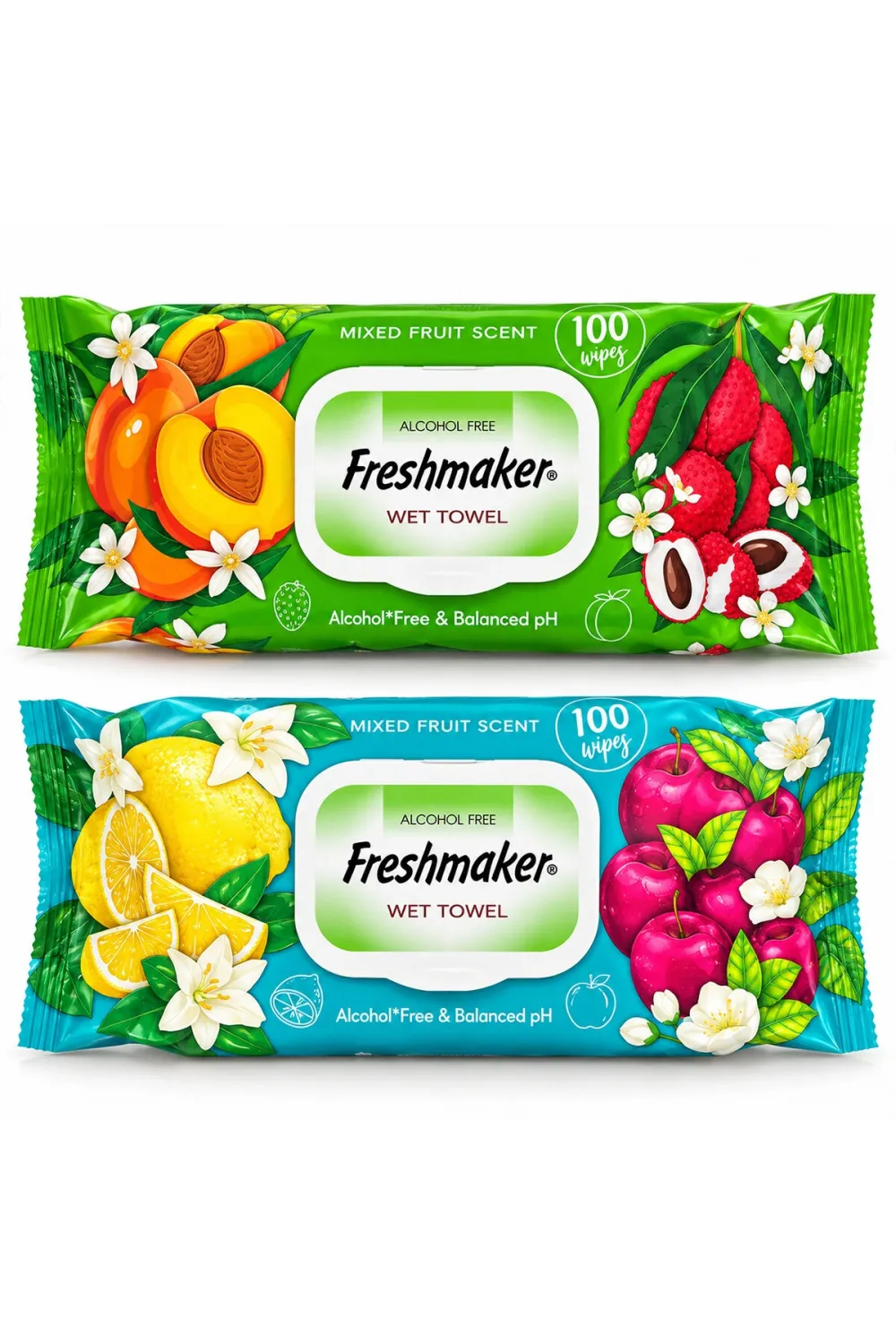 Freshmaker ( 100pcs ) ( Meyveli ) Islak Mendil*24=k
