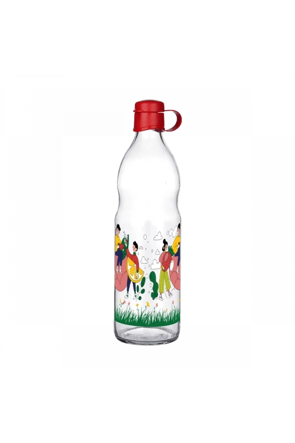 Frido Desenli Cam Suluk  1000 Ml