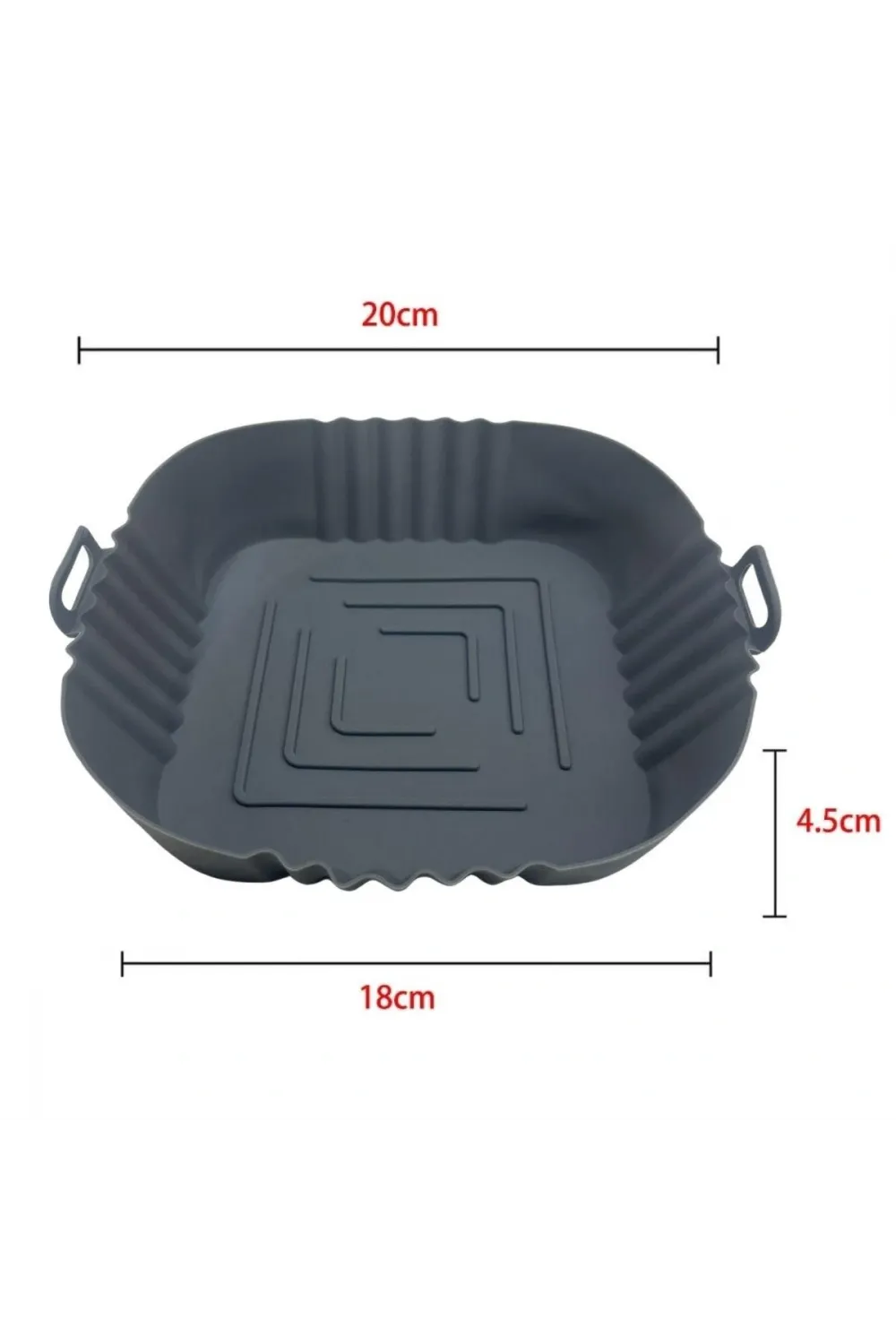 Fritöz Afryer Ve Fırın Silikon Pişirme Matı 20 Cm Kare