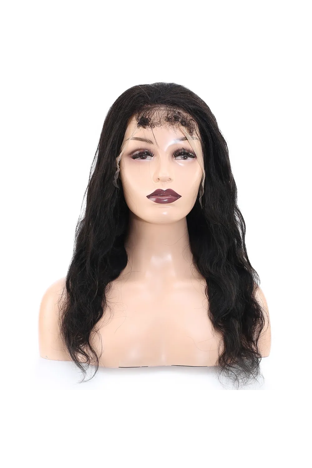 Front Lace Gerçek Tül Peruk Dalgalı  - Doğal - 60-65cm