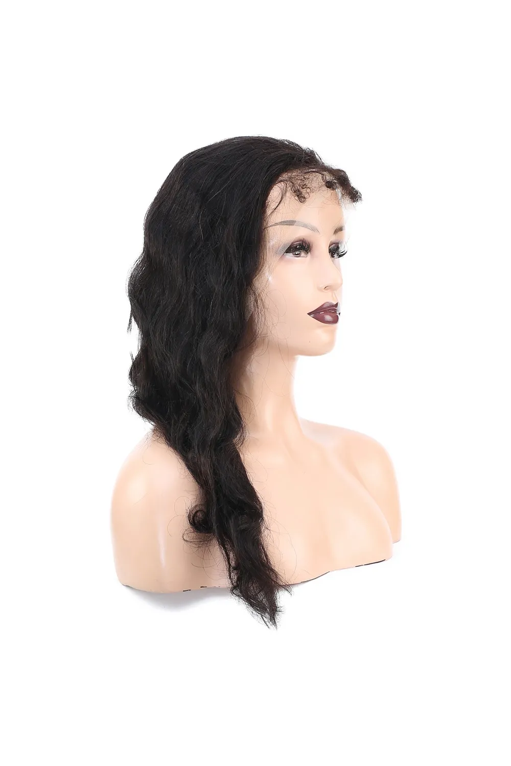 Front Lace Gerçek Tül Peruk Dalgalı  - Doğal - 60-65cm