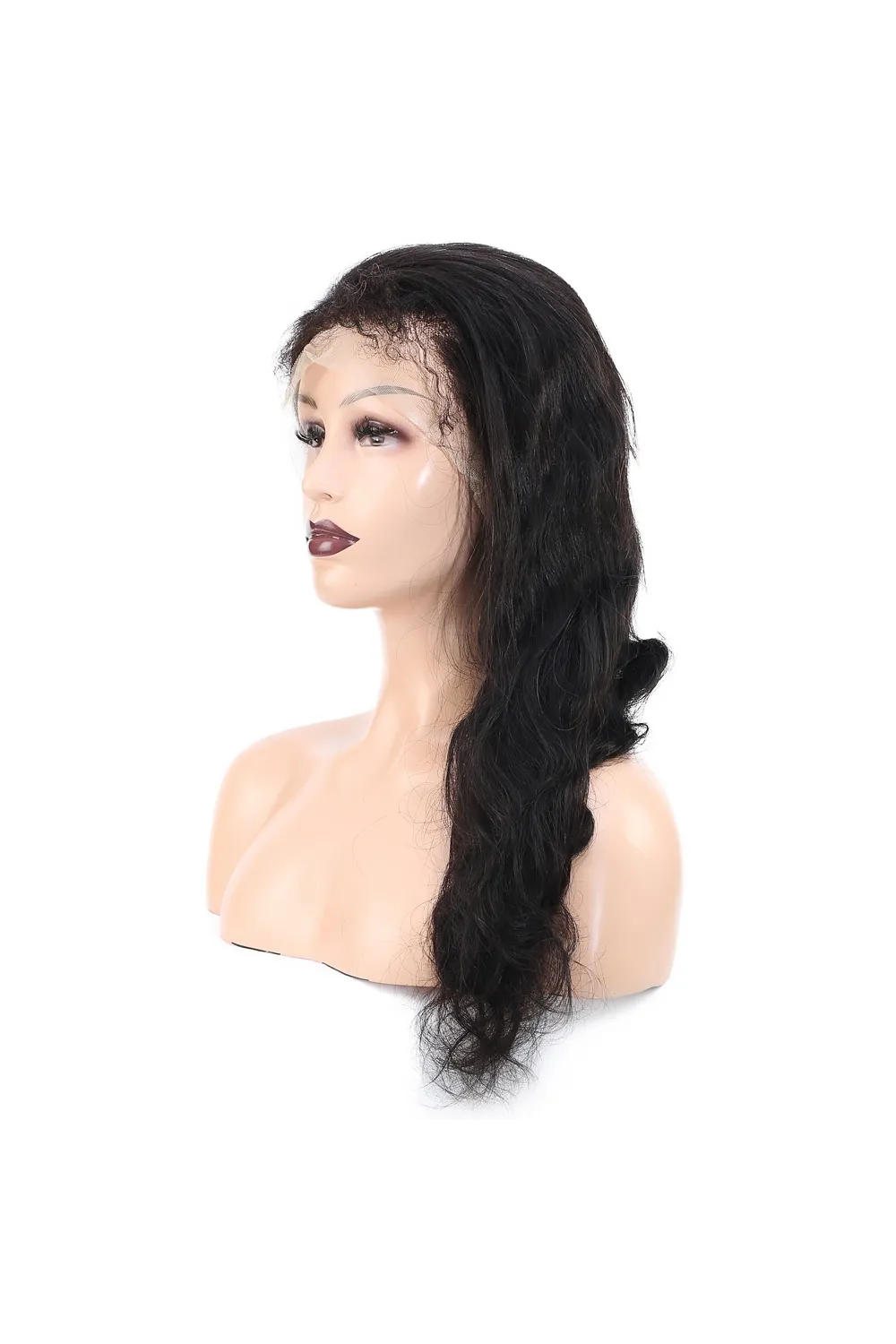 Front Lace Gerçek Tül Peruk Dalgalı  - Doğal - 65-70cm