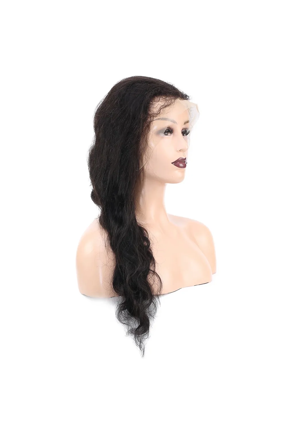 Front Lace Gerçek Tül Peruk Dalgalı  - Doğal - 70-75cm