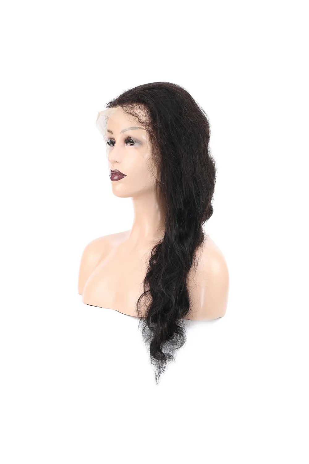 Front Lace Gerçek Tül Peruk Dalgalı  - Doğal - 70-75cm