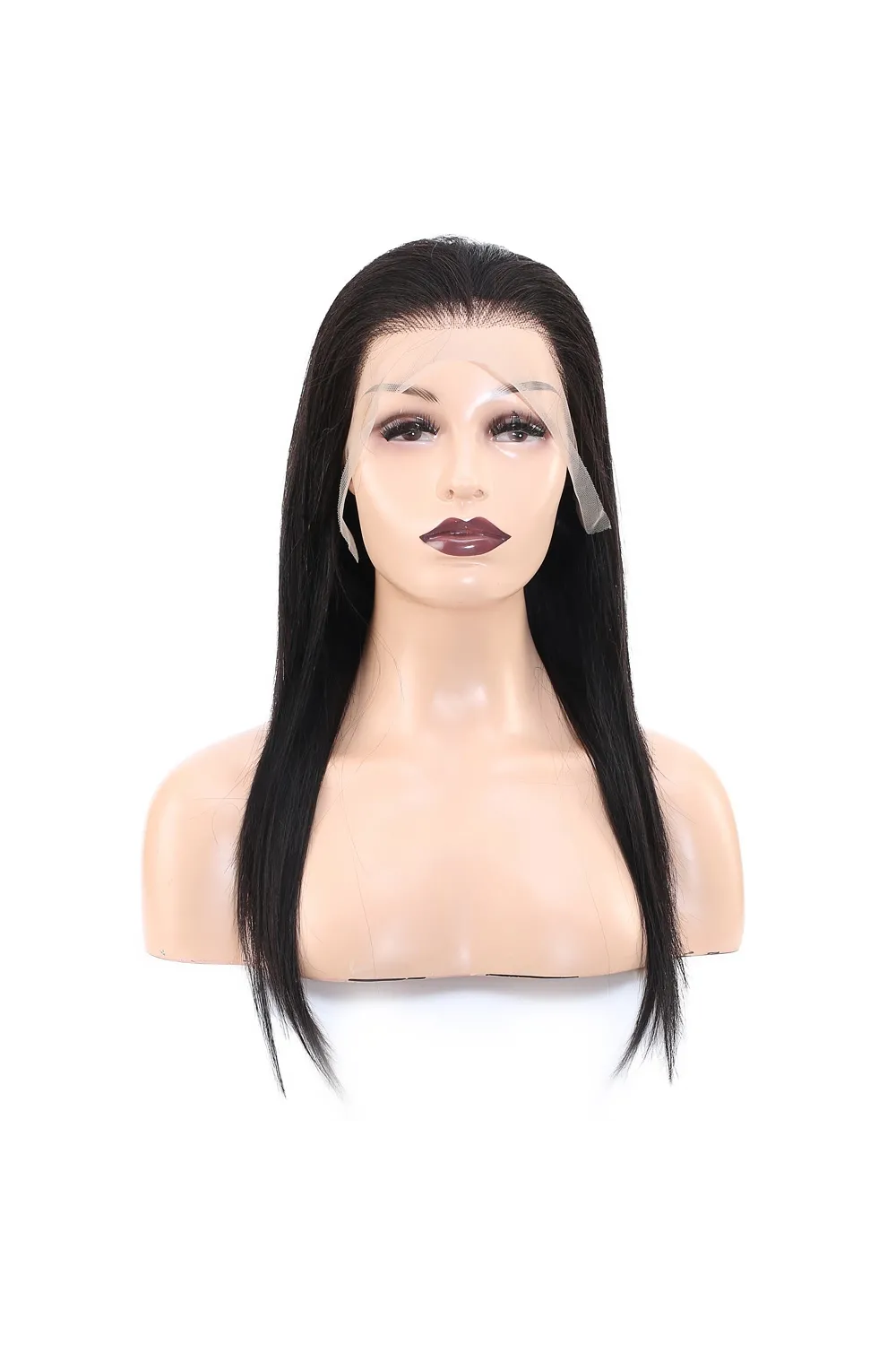 Front Lace Gerçek Tül Peruk Düz - Doğal - 55-60cm