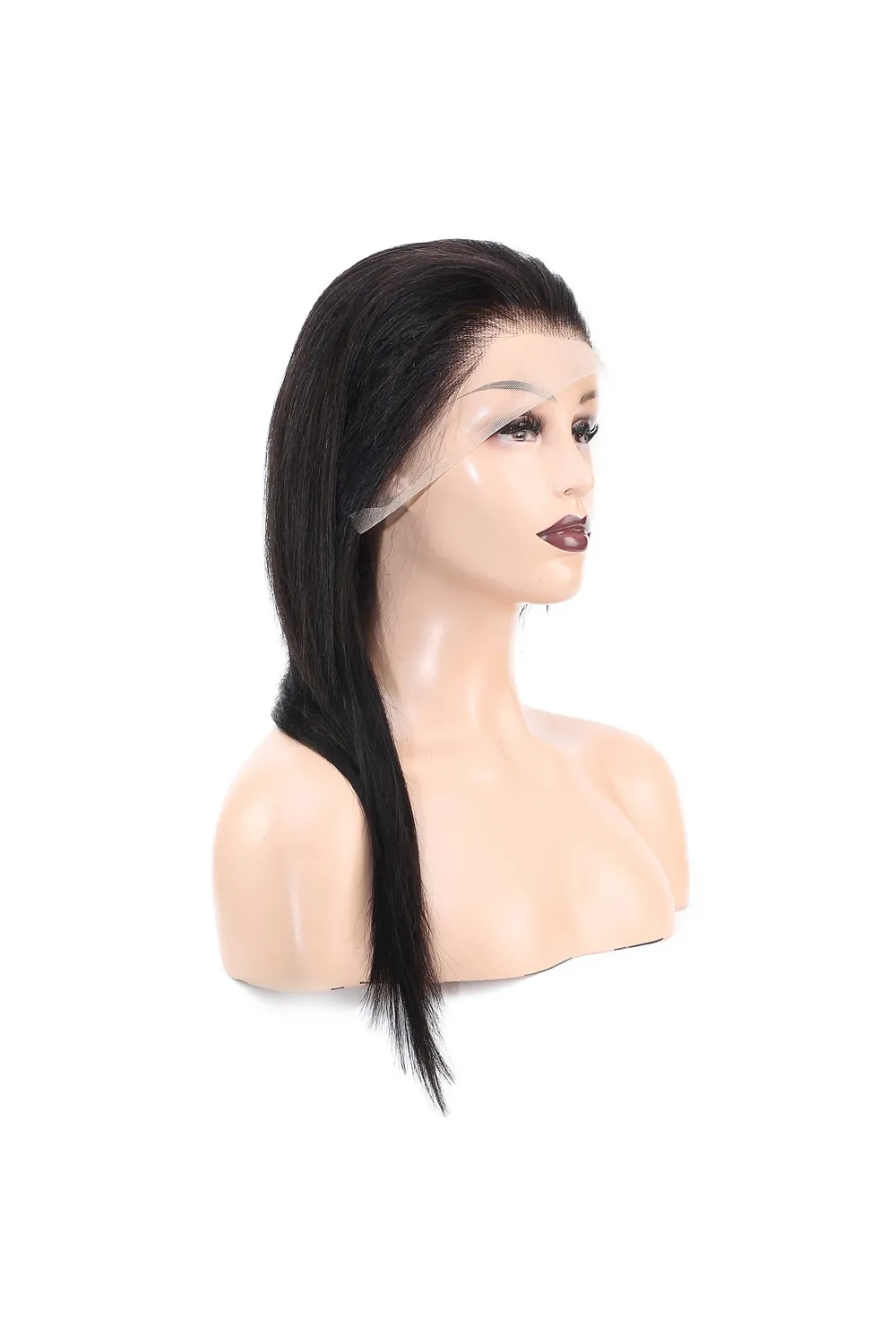 Front Lace Gerçek Tül Peruk Düz - Doğal - 55-60cm