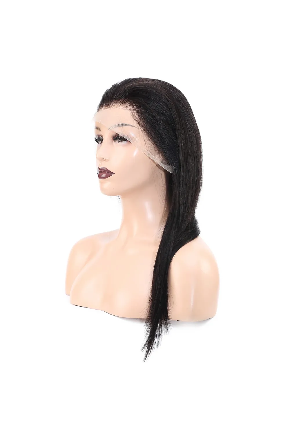 Front Lace Gerçek Tül Peruk Düz - Doğal - 55-60cm