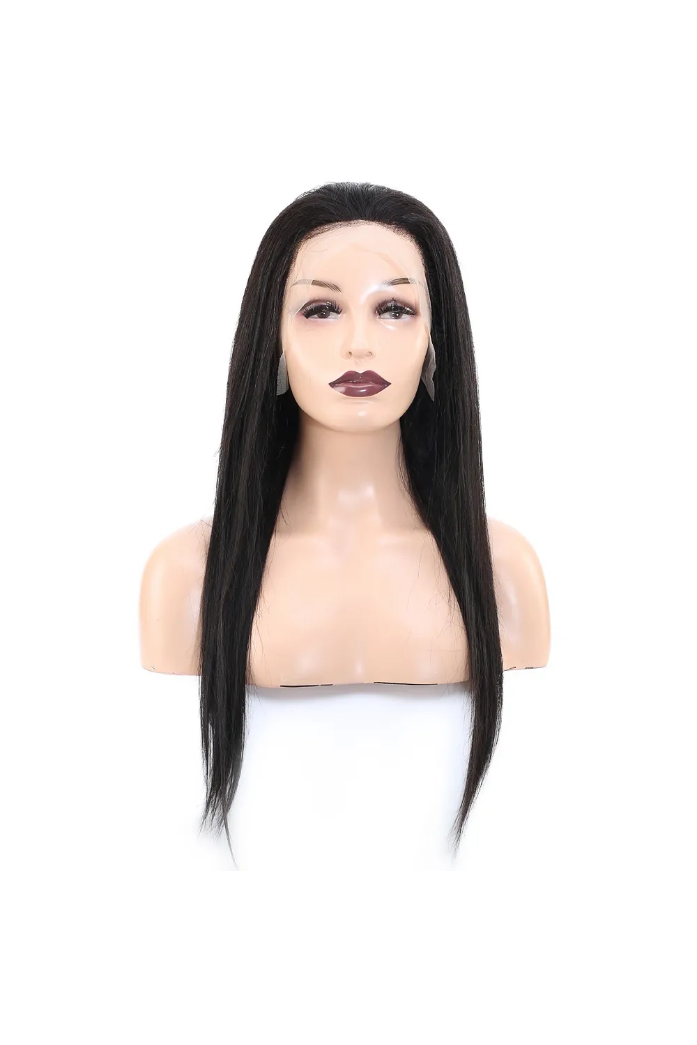 Front Lace Gerçek Tül Peruk Düz - Doğal - 60-65cm