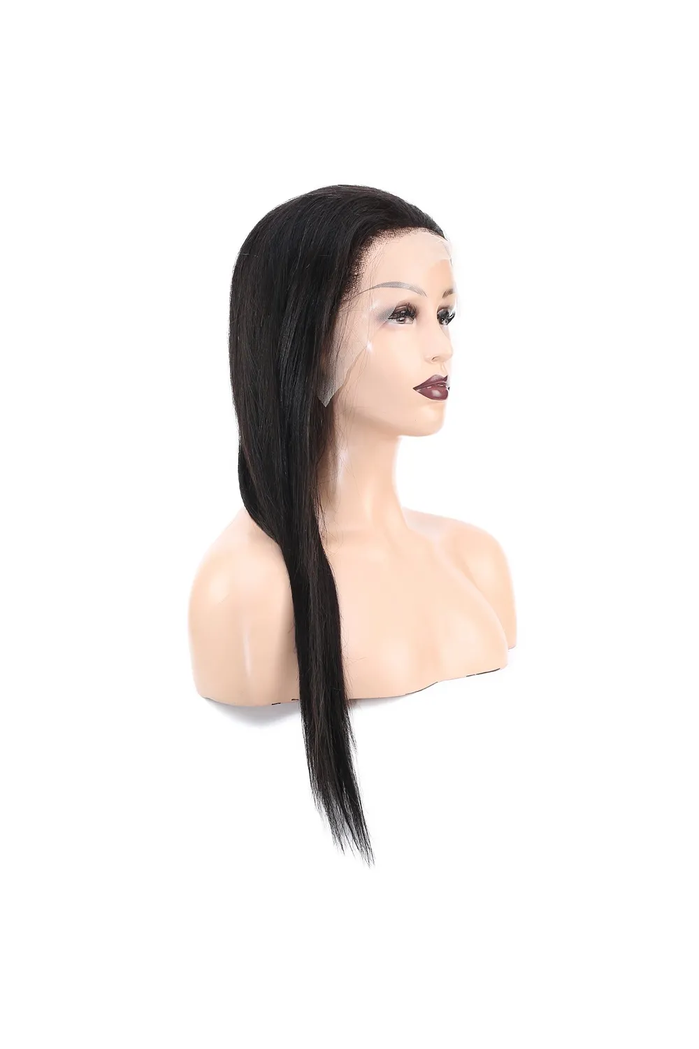 Front Lace Gerçek Tül Peruk Düz - Doğal - 60-65cm