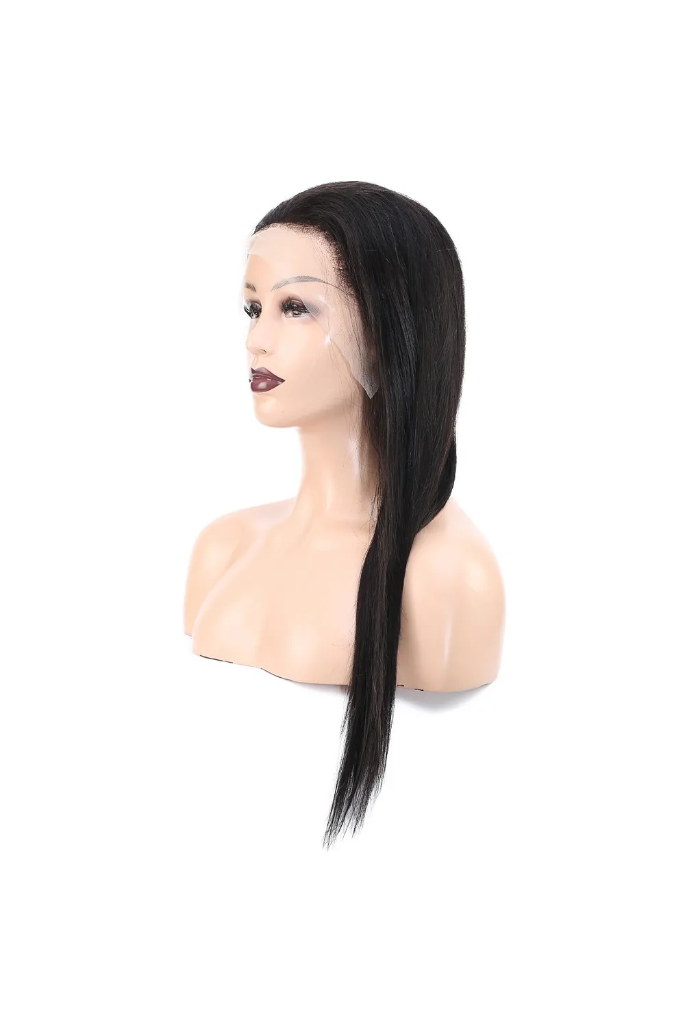 Front Lace Gerçek Tül Peruk Düz - Doğal - 60-65cm