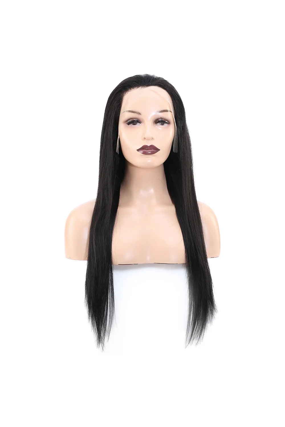 Front Lace Gerçek Tül Peruk Düz - Doğal - 65-70cm