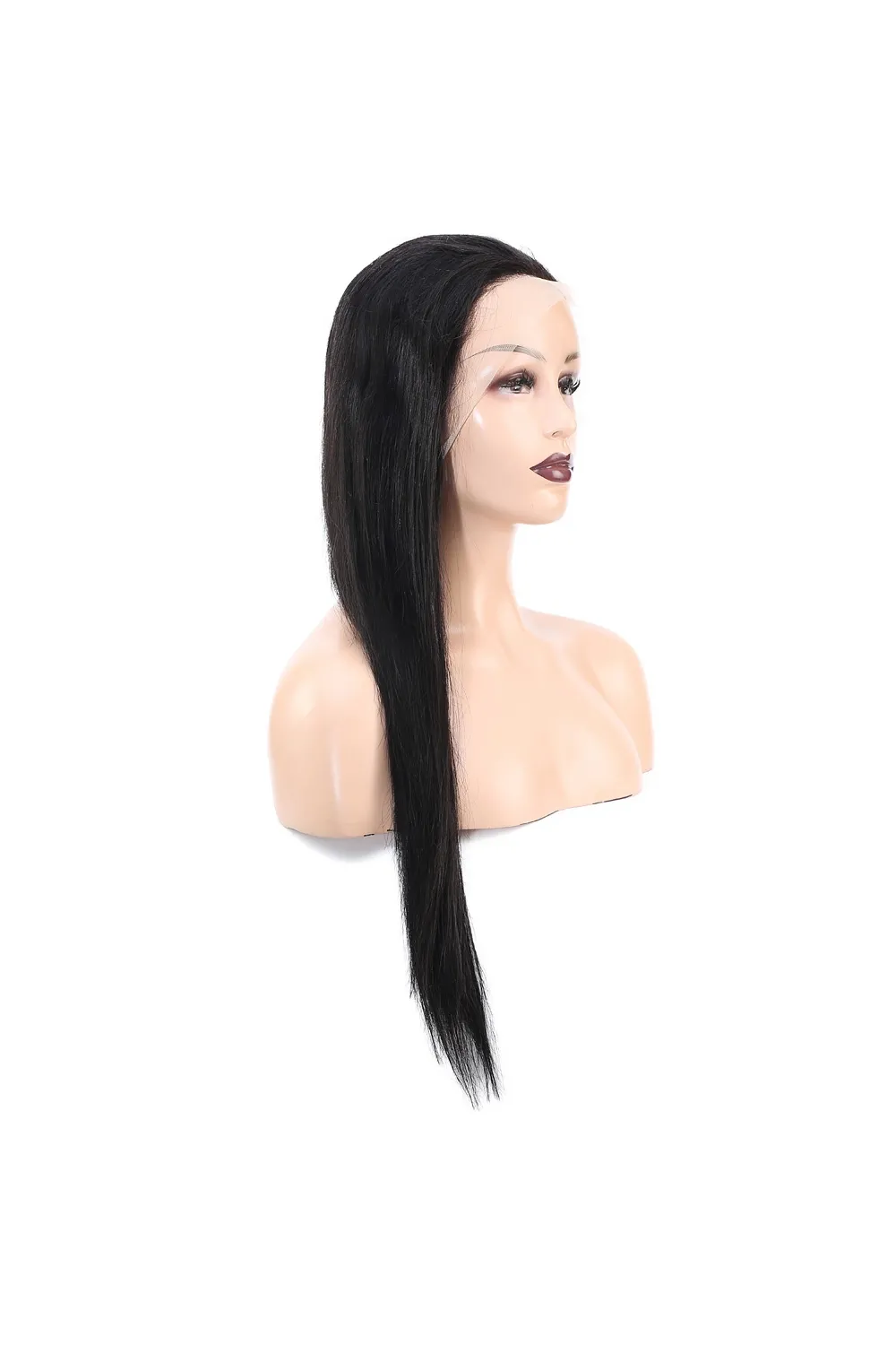 Front Lace Gerçek Tül Peruk Düz - Doğal - 65-70cm
