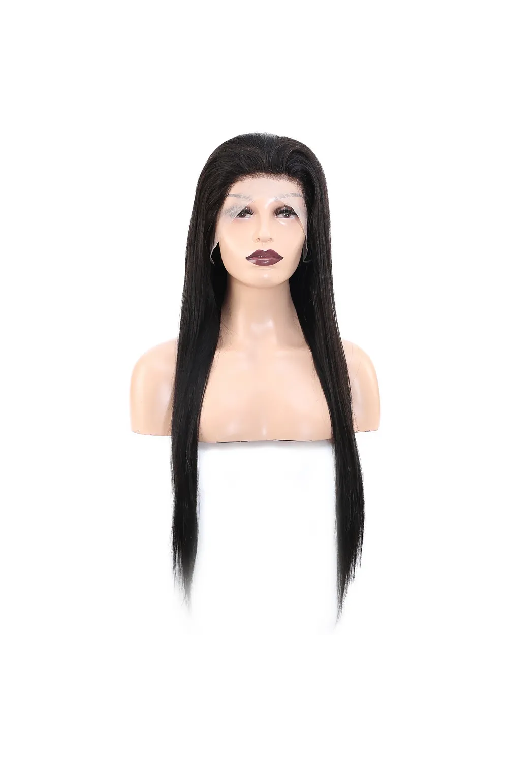 Front Lace Gerçek Tül Peruk Düz - Doğal - 75-80cm