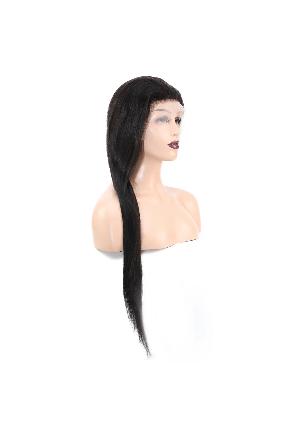 Front Lace Gerçek Tül Peruk Düz - Doğal - 75-80cm