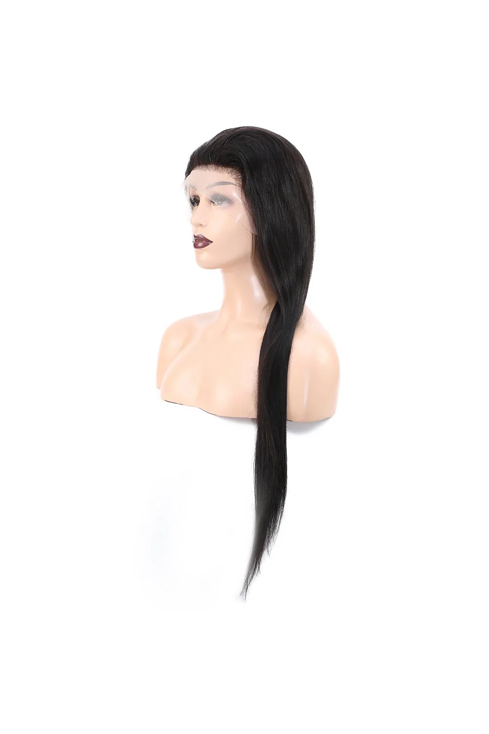 Front Lace Gerçek Tül Peruk Düz - Doğal - 75-80cm