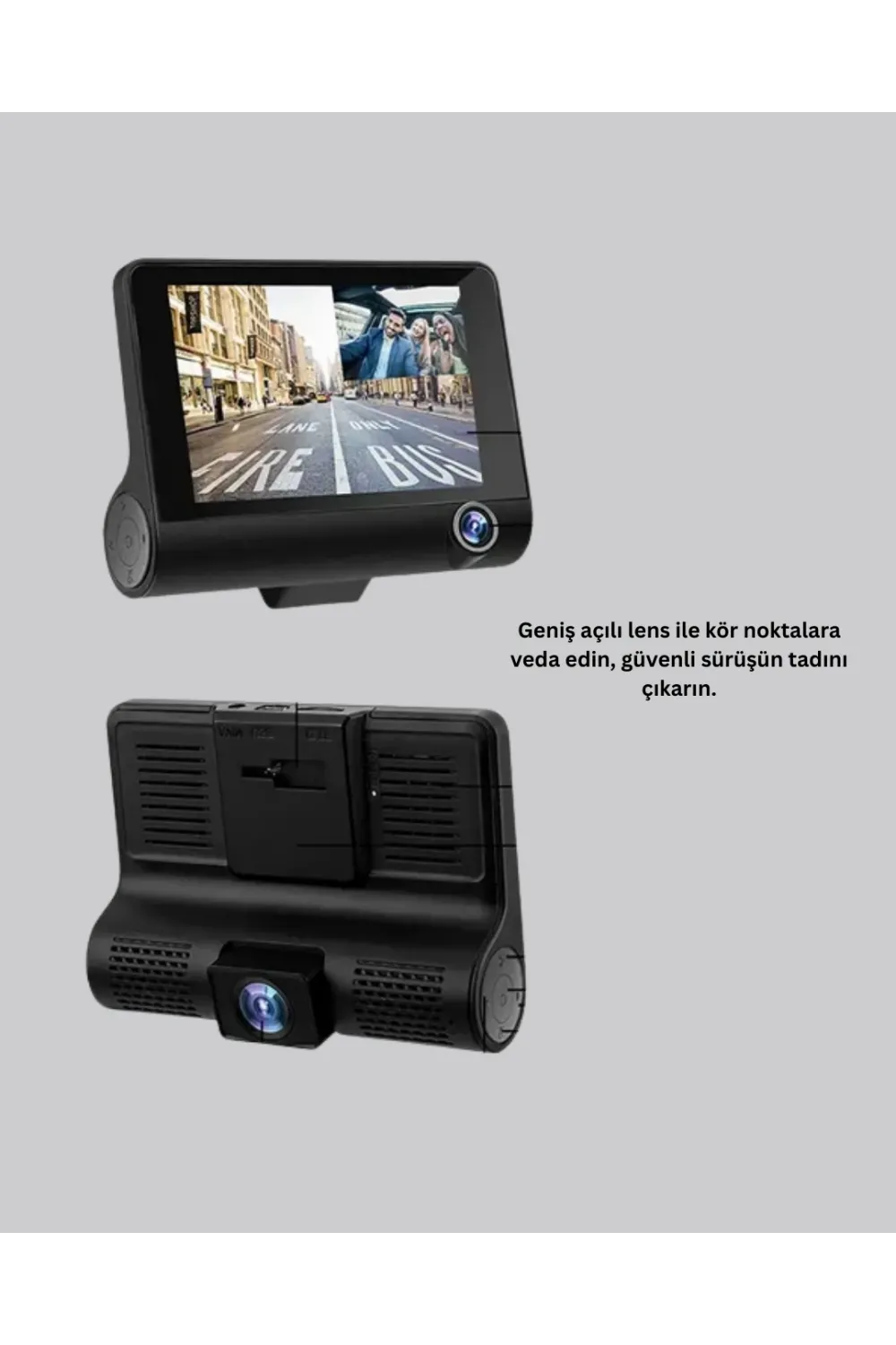 Full Hd 1080p 3 Kameralı Araç Dvr – Gece Görüşlü Ve G-sensörlü Güvenlik Çözümü