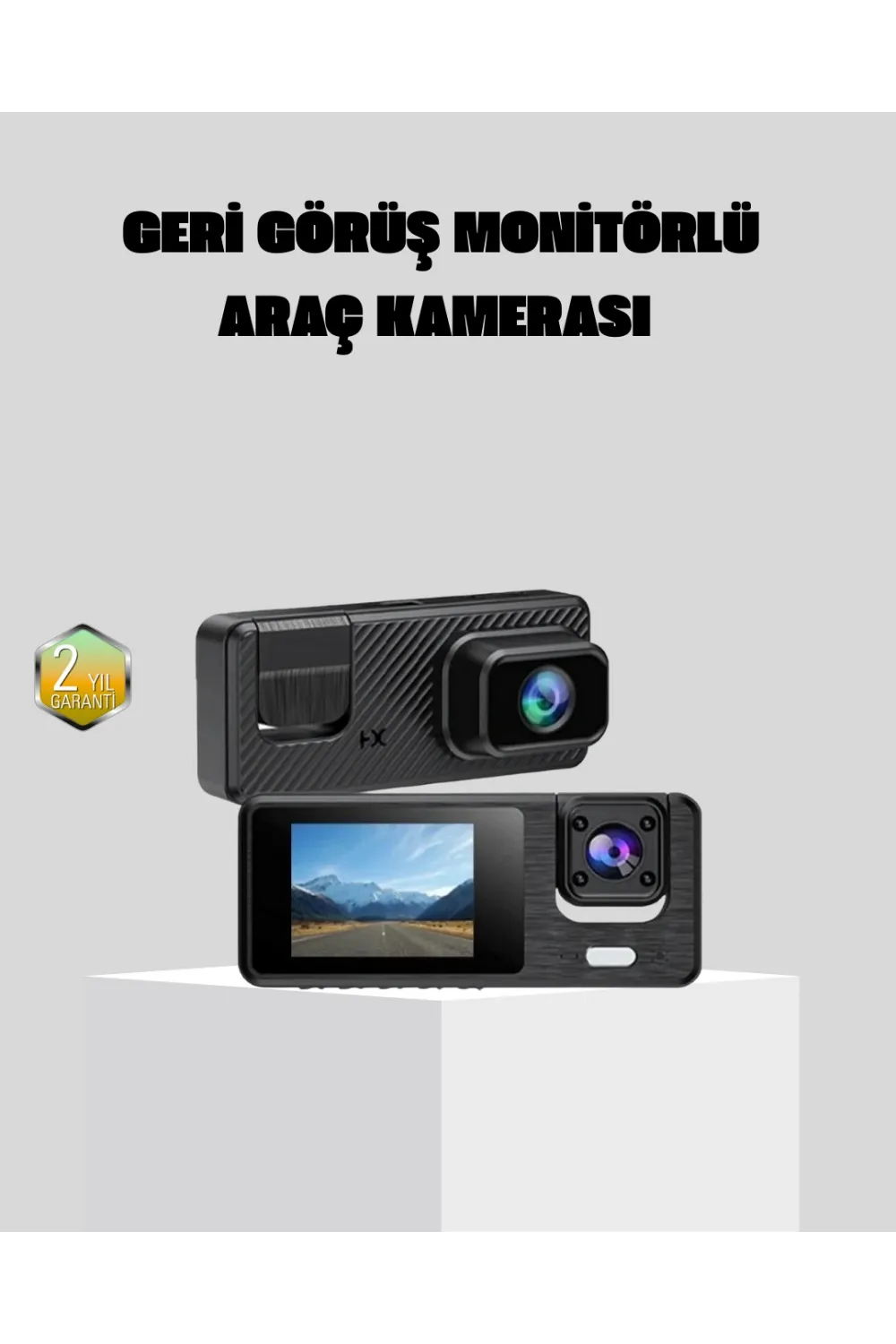 Full Hd 3lü Araç Kamerası Geri Görüş Destekli Park Modlu 1080p Dvr