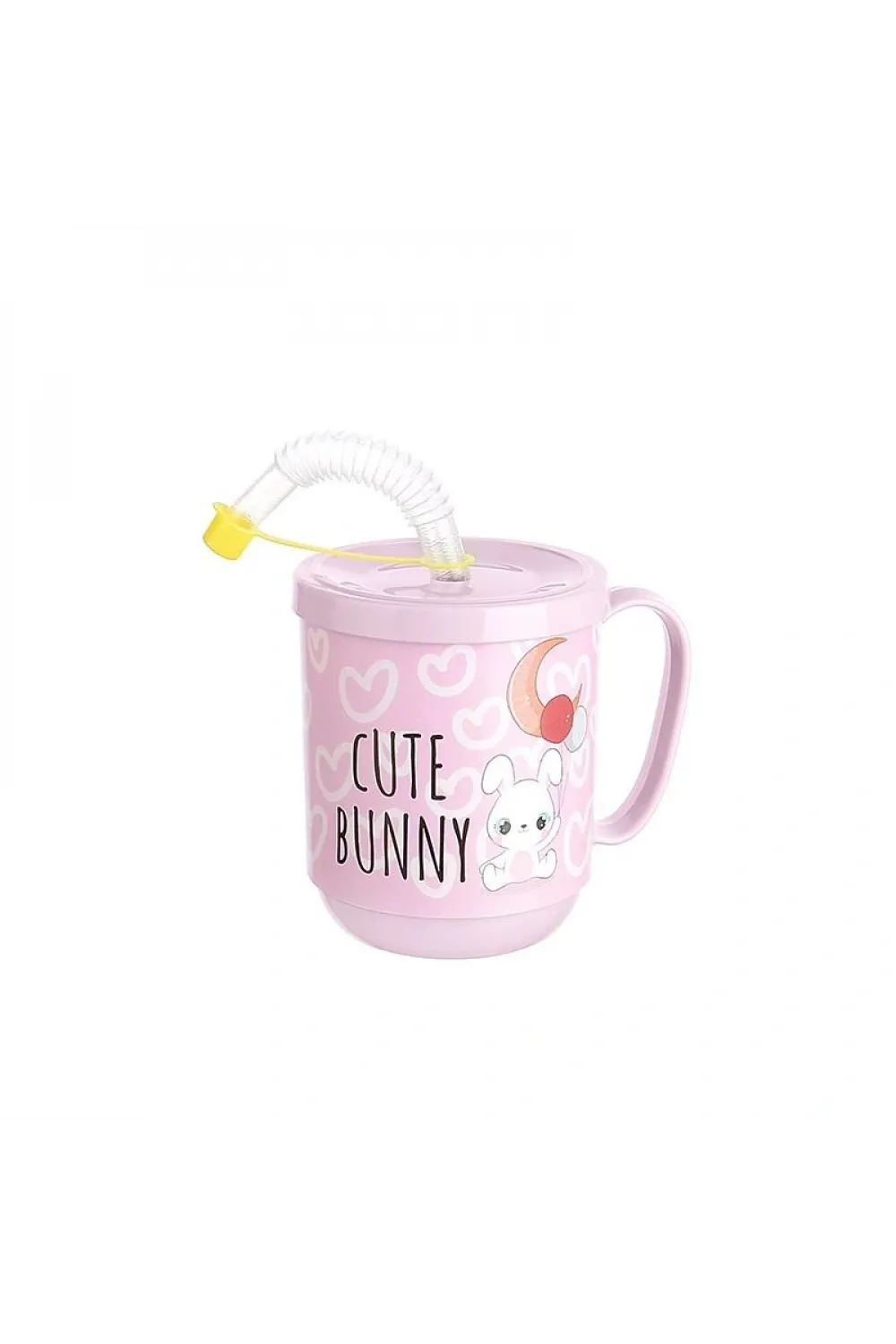 Funny Pipetli Çocuk Içecek Bardağı Desenli Bardak 350ml