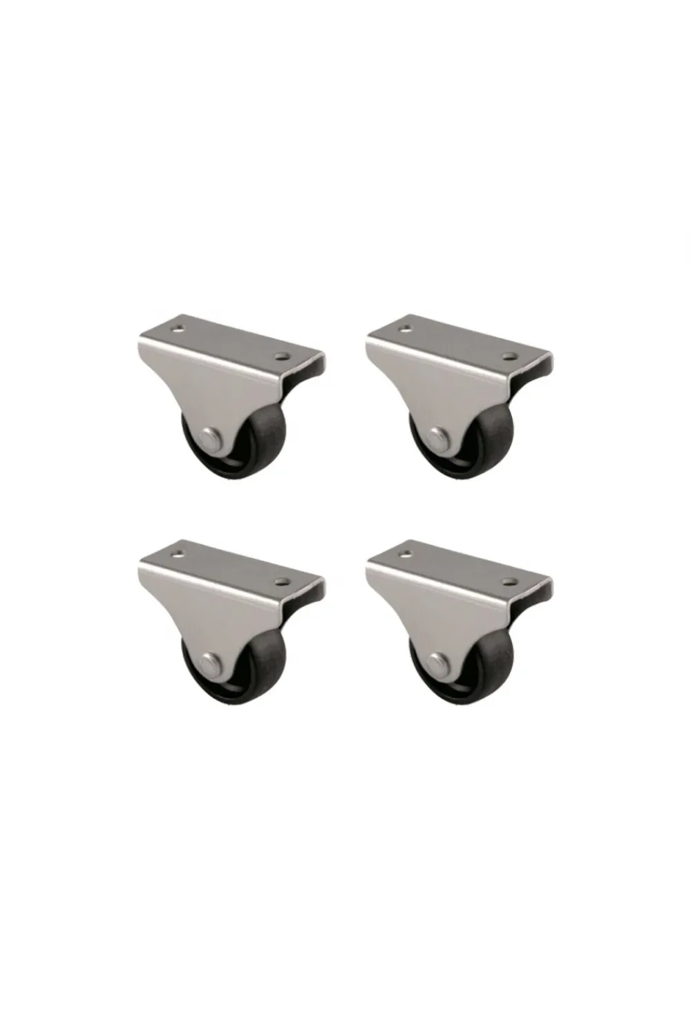 Furç Sabit Teker - 32MM - Siyah HKS228 - 4 Adet
