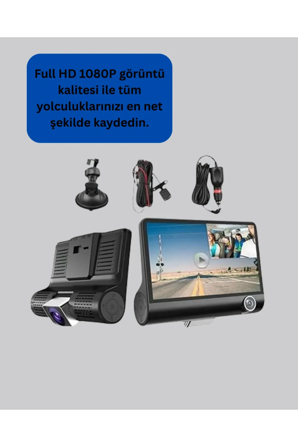 G-sensör, Park Modu Ve Döngüsel Kayıt Destekli Araç Dvr